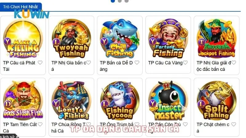 TP đa dạng game săn cá